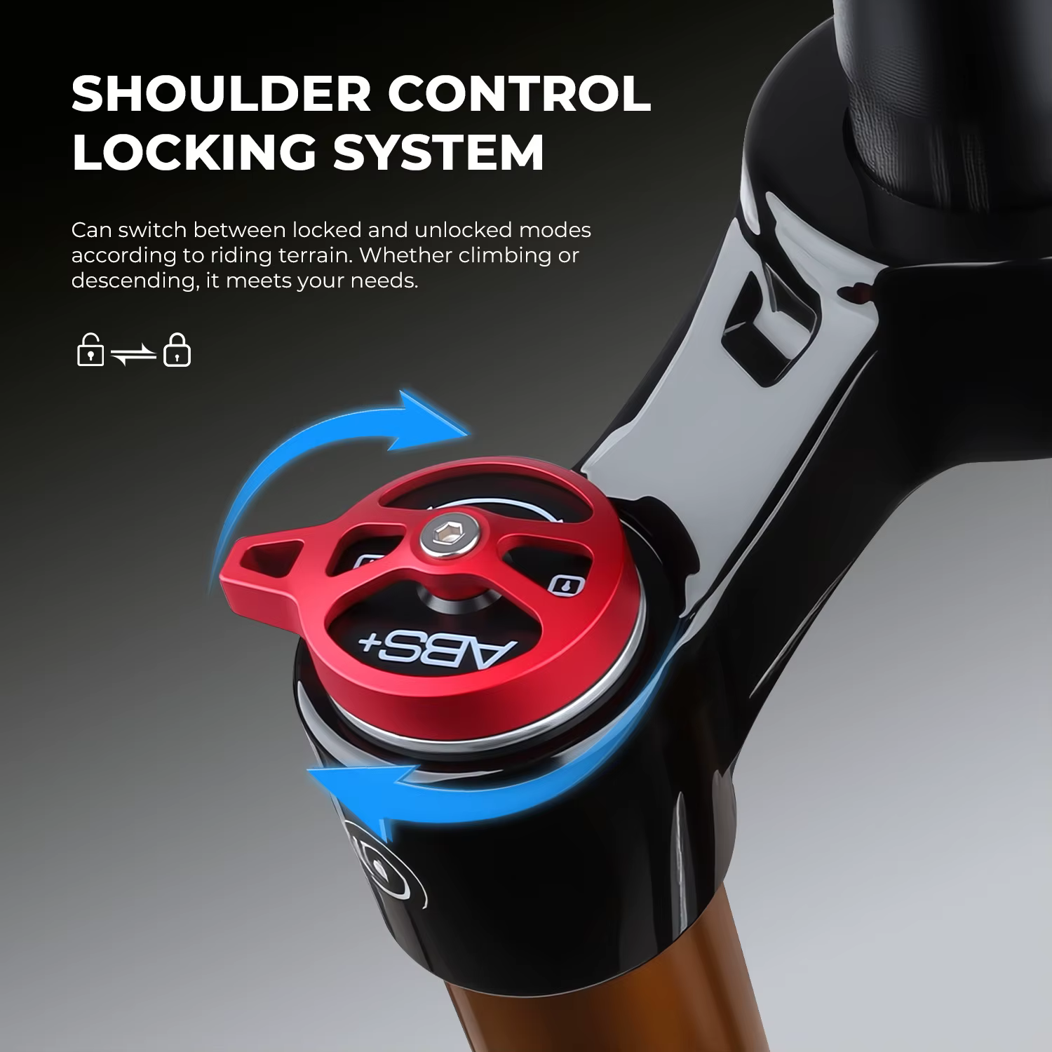 BOLANY Protection de fourche de vélo avec interrupteur de commande manuel