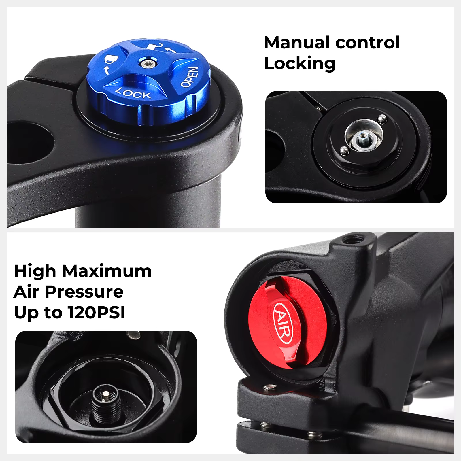 BOLANY fourche de vélo inversée Double épaule