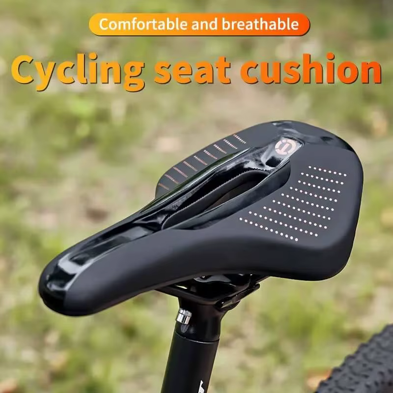 ESLNF Selle de vélo ultralégère en cuir confortable
