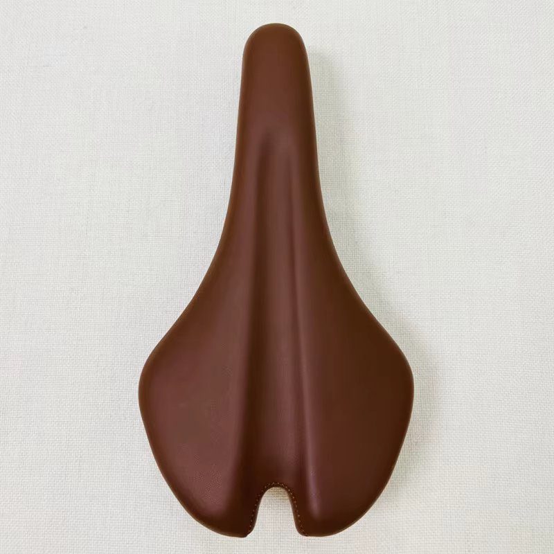 Selle de vélo de montagne pliable rétro en matériau PU