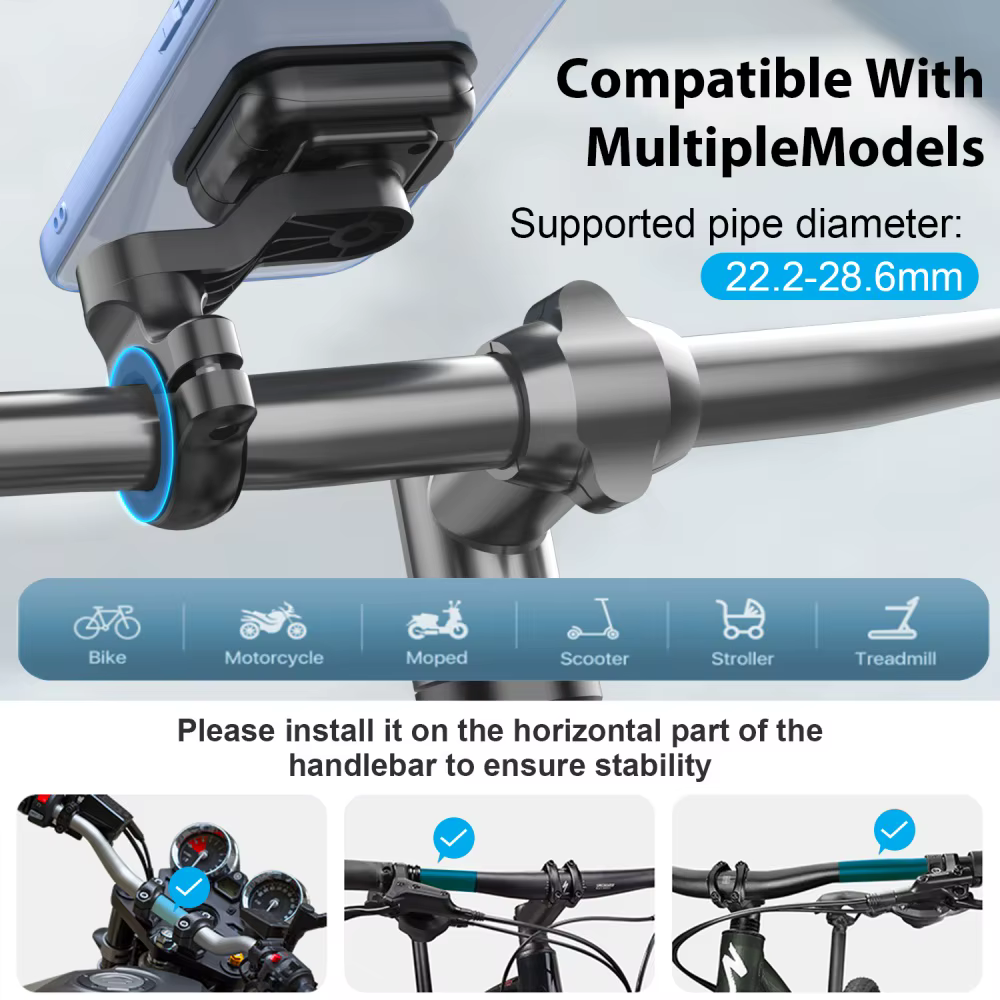 Support de téléphone pour moto