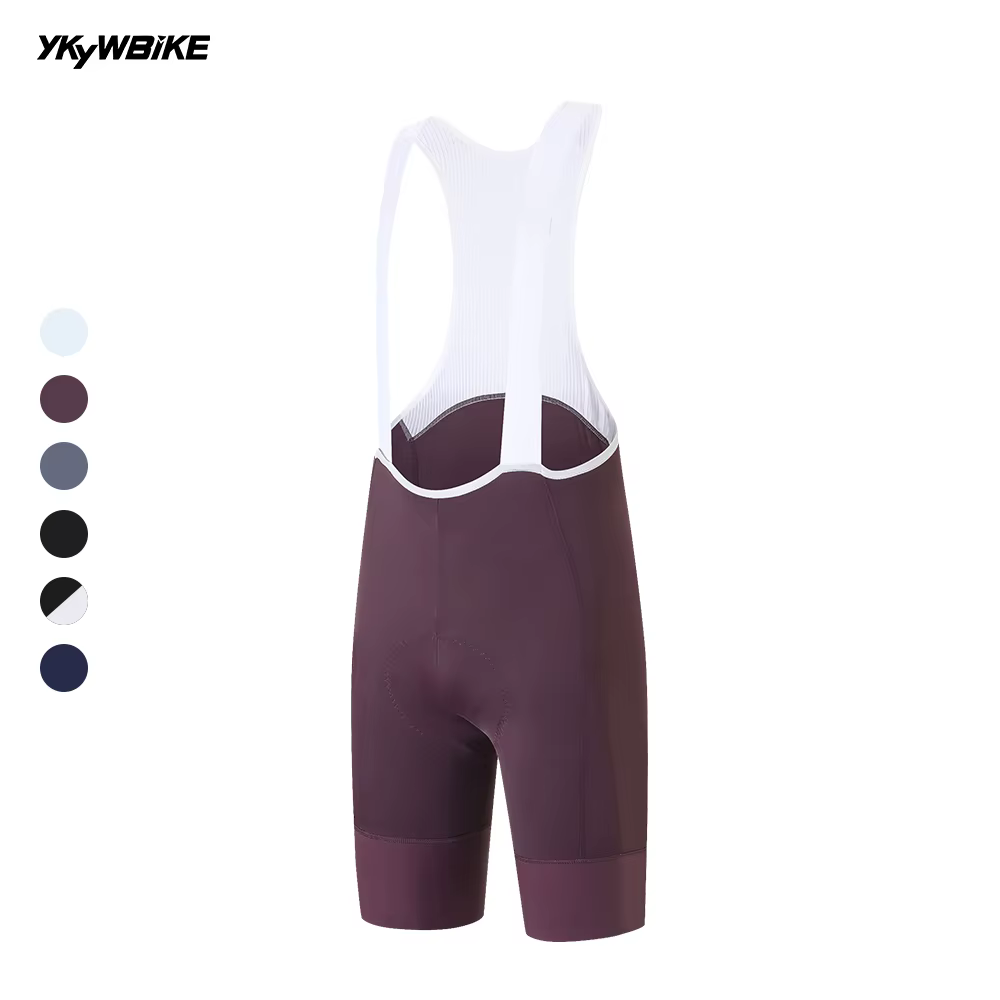 YKYWBIKE Cuissard de cyclisme pour homme avec bretelles MITI italiennes