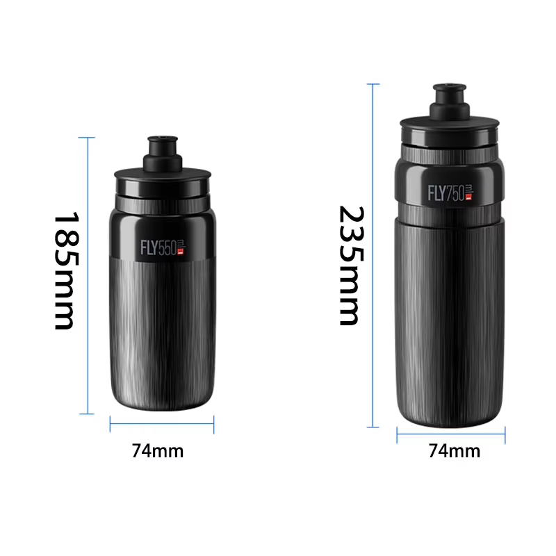 Bouteille d'eau de cyclisme Elite 550ml 750ml