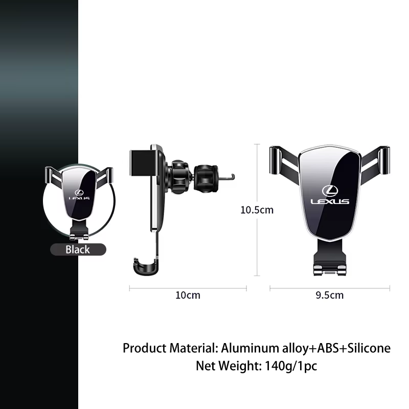 Support de téléphone par gravité pour voiture, support GPS, support mobile pour Lexus UX250h RX450h CT200h RX400h NX300h RX350 RX300