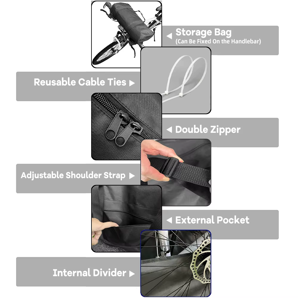 Sac de voyage pour vélo pliant 14-16 pouces/20-22 pouces/21-26 pouces