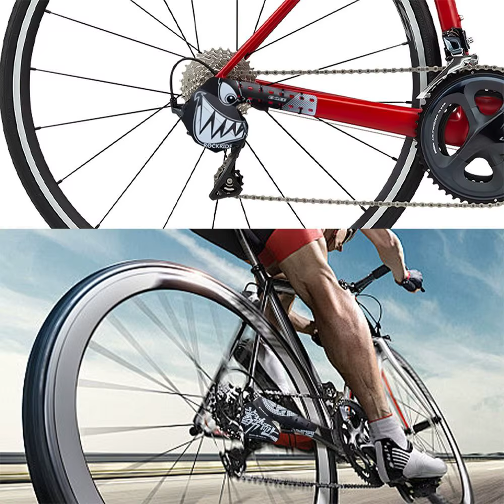 Plaque de protection noire pour dérailleur arrière de vélo