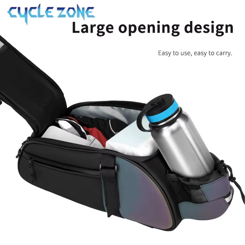 Sac de coffre de vélo grande capacité porte-vélo sacs de siège réfléchissant en plein air cyclisme sac de support