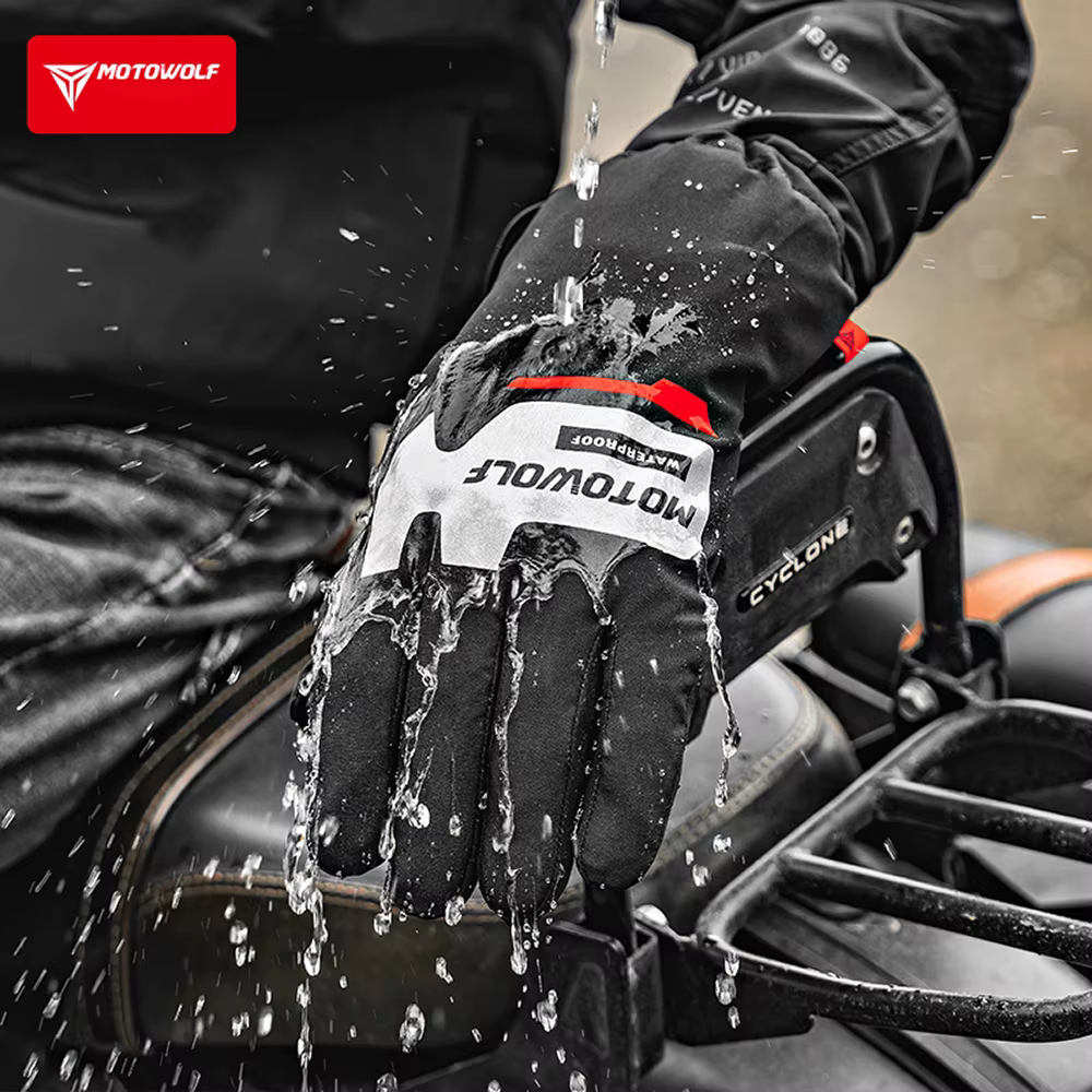 Housse de gants de cyclisme pour moto d'hiver