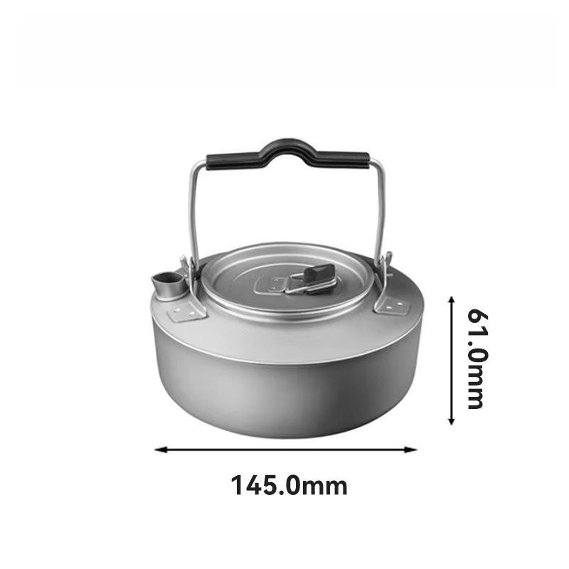 Bouilloire en titane, légère, pliable, épaisse, durable, de qualité alimentaire, pour le camping en plein air et la maison