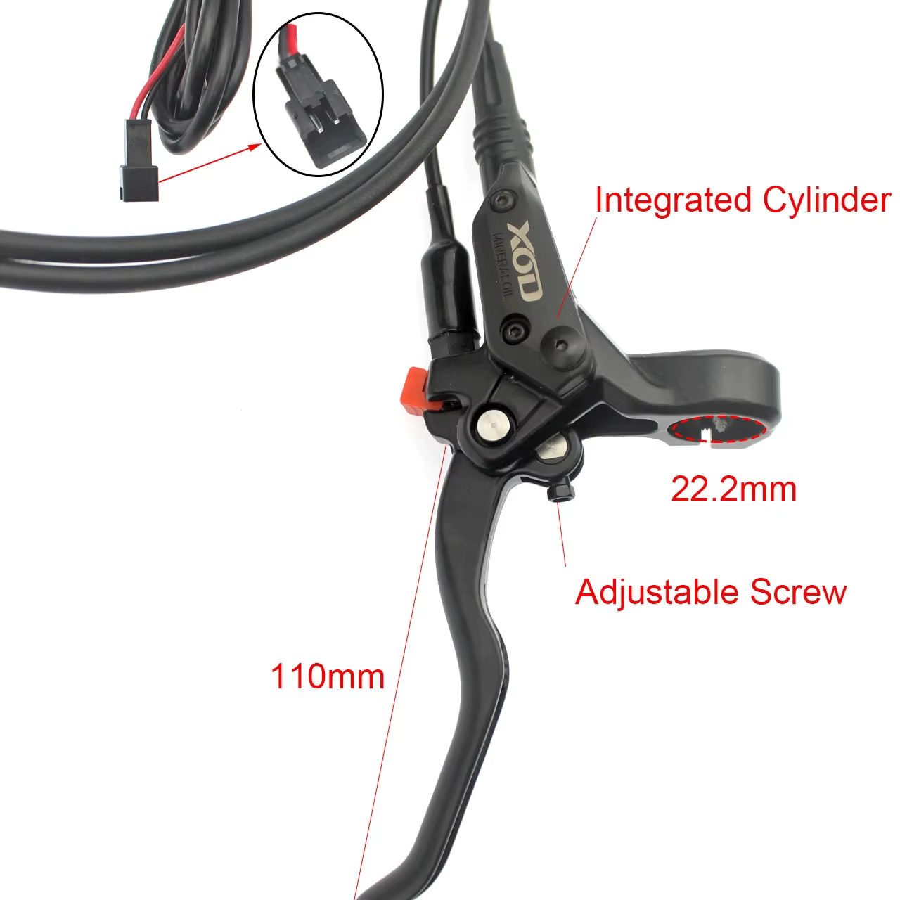 E-bike coupe mise hors tension frein vtt hydraulique