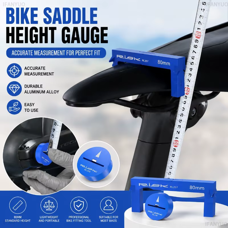 Outil de mesure de hauteur de selle de vélo