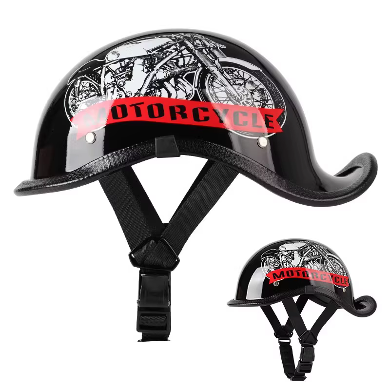 Demi-casque rétro pour moto