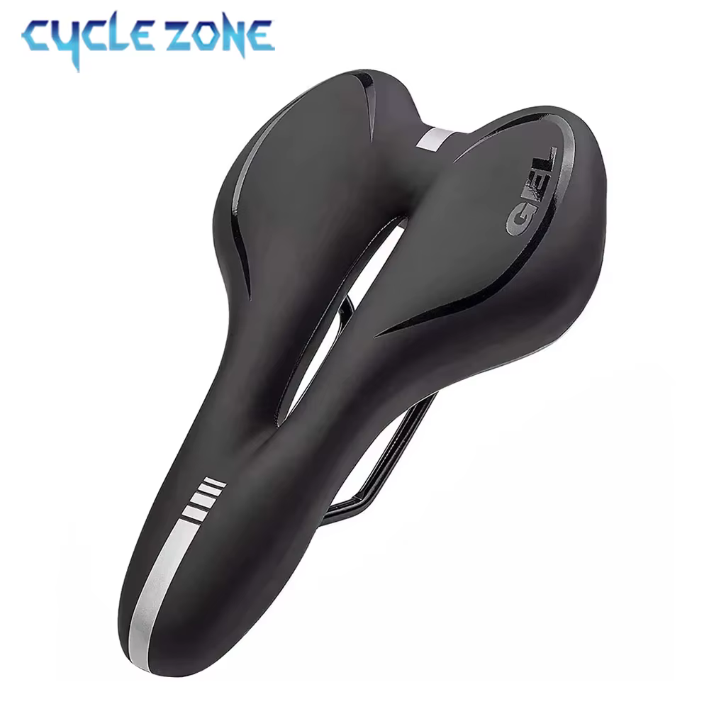 Selle de vélo rembourrée en cuir PU
