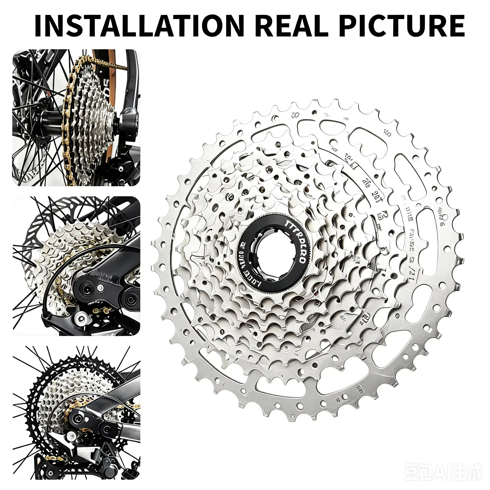 Cassette de vélo de route TTPRO E 8/9/10/11/12 vitesses 23/25/28/32/34/36T K7