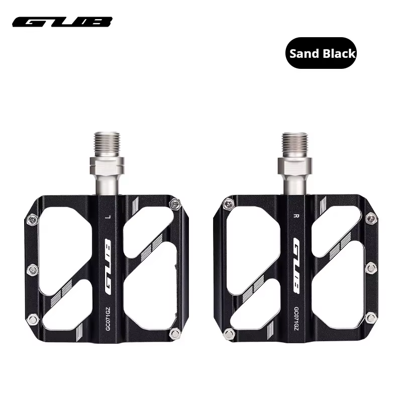 Pédales de vélo de route VTT GUB 071GZ à 3 roulements, en alliage d'aluminium, antidérapantes, plateforme légère et durable pour le cyclisme