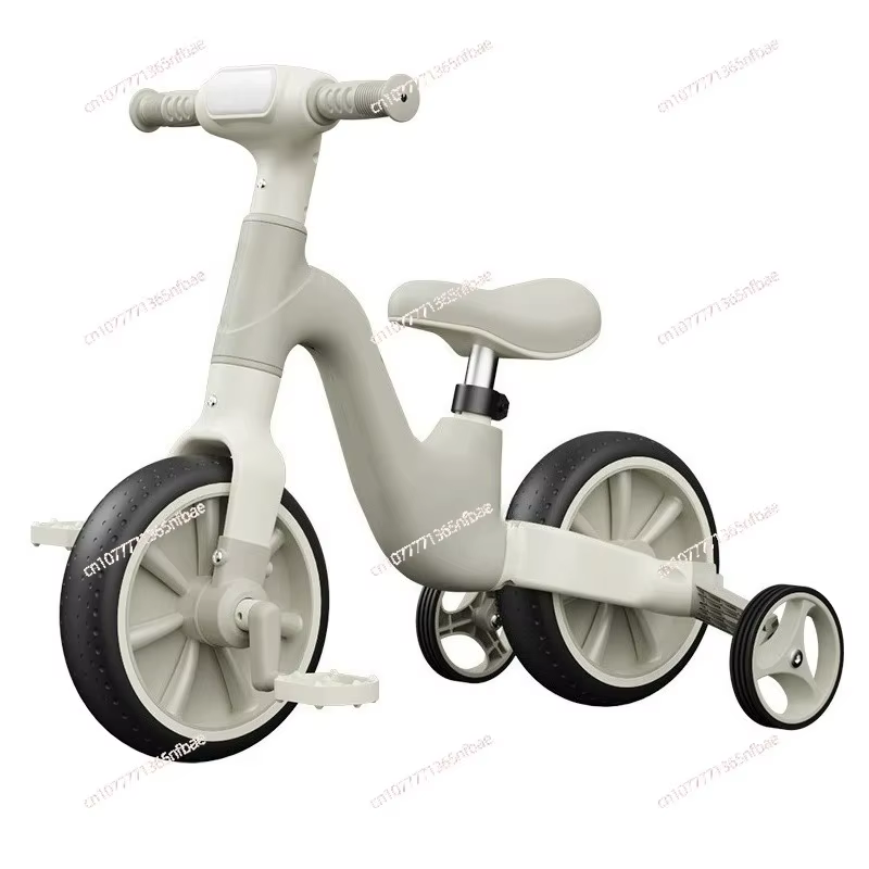 Tricycle multifonctionnel pour enfants, draisienne avec musique et lumière, trotteur bébé, vélo à pousser, vélo d'apprentissage à pédales pour enfants