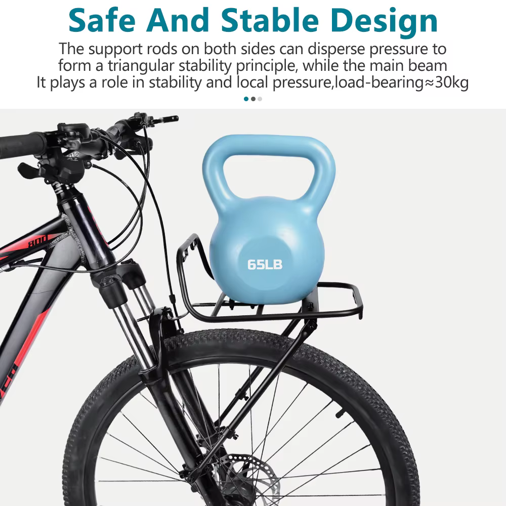 Porte-bagages avant en alliage d'aluminium 2026 pour VTT et vélo de route