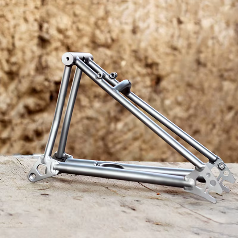 Cadre arrière de vélo pliant en titane P Line, frein C, 112 mm, triangle