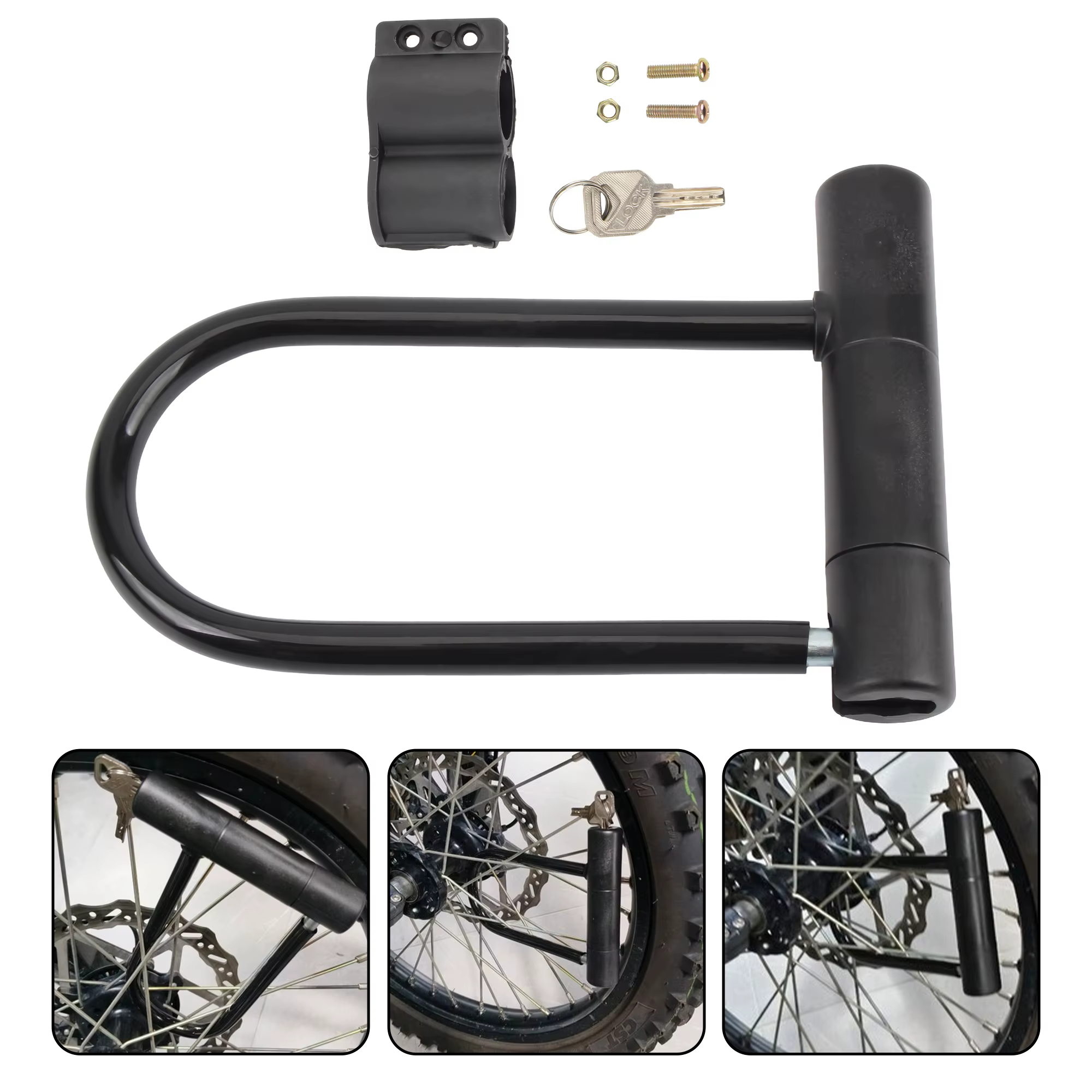 Pour moto Scooter 19.5cm U serrure antivol sécurité robuste