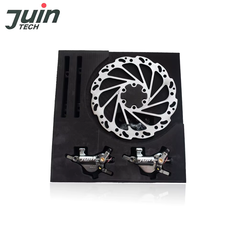 Juin Tech M1 vtt XC vélo E-BIKE hybride hydraulique VTT frein à disque double piston avec rotor 160mm E