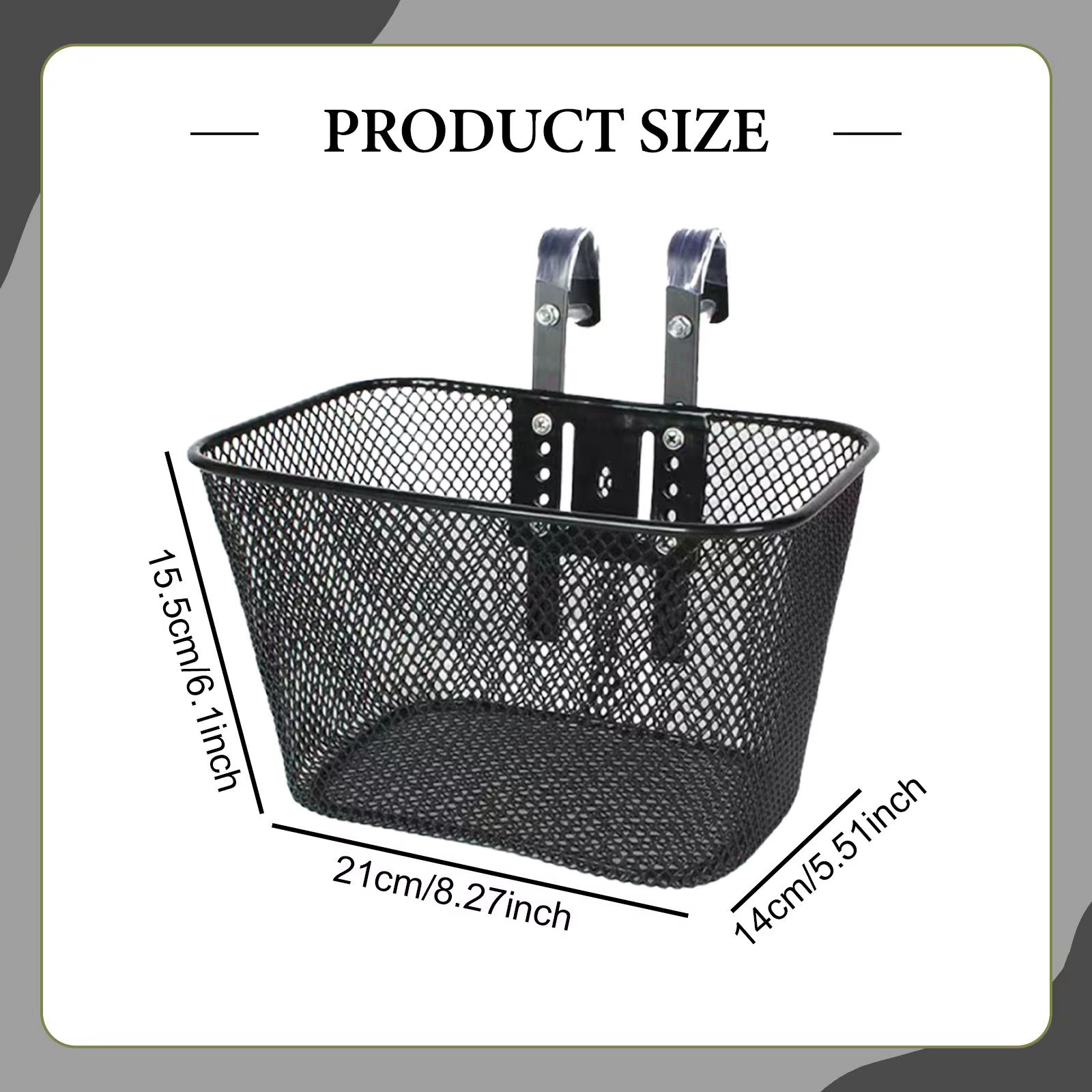 Panier de vélo pour enfants en métal