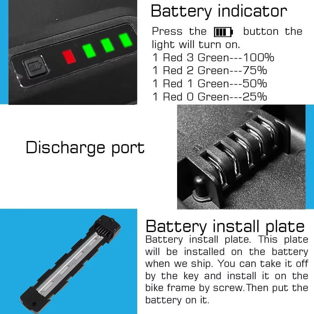 Cham vélo électrique cavalier Batterie 48v 45ah Bafang 2000w E