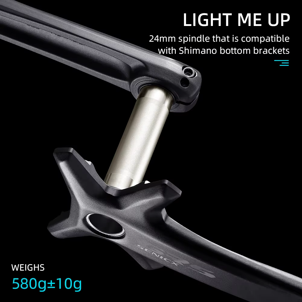 RYET Senicx gravier vélo péritelles 24mm broche 165/170/172.5/175MM