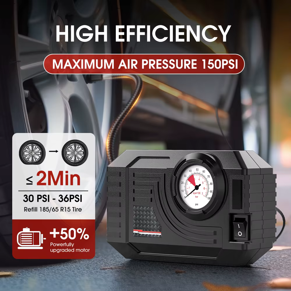 CARSUN Mini pompe à Air gonfleur de pneu voiture électrique