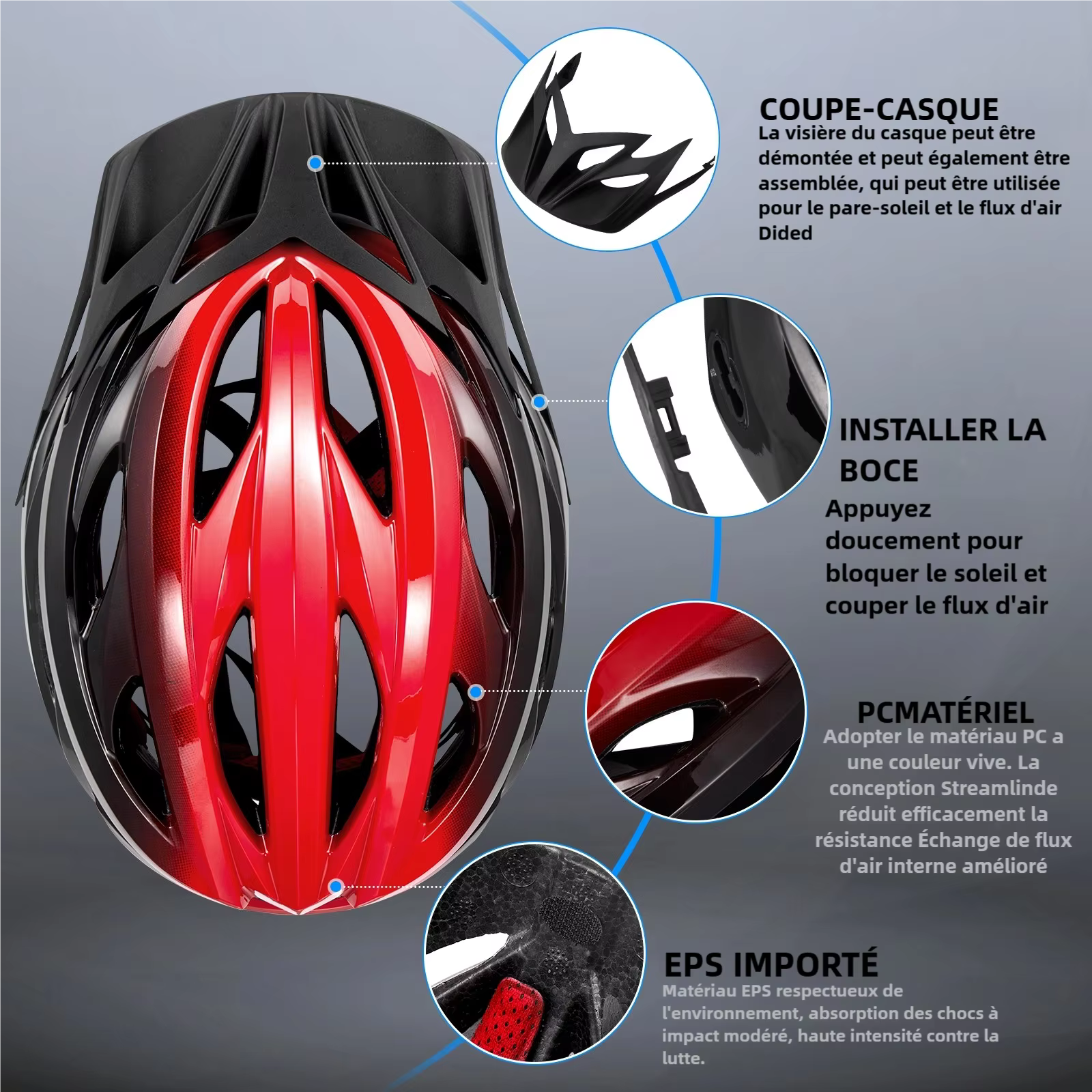 Casque de vélo pour hommes et femmes adultes