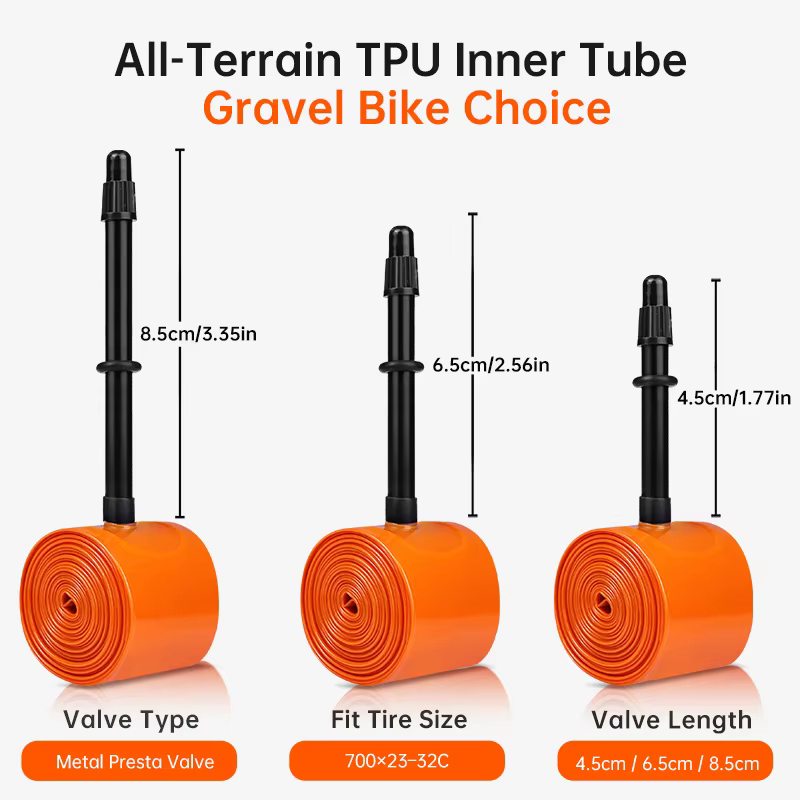 Chambre à air de vélo ultralégère en TPU 700C x 32C-47C