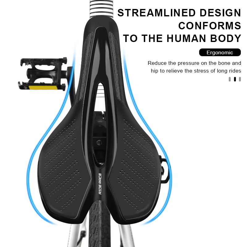 Selle de vélo avec feu arrière