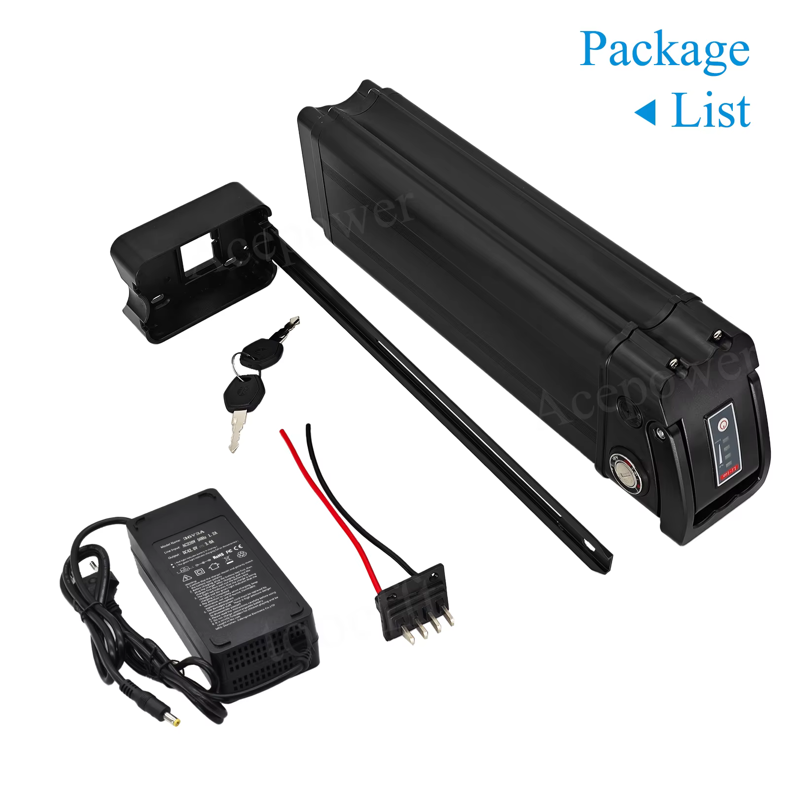 Batterie de vélo électrique Heybike Cityscape Velobecane 36V 10Ah 15Ah 25Ah pour remplacement