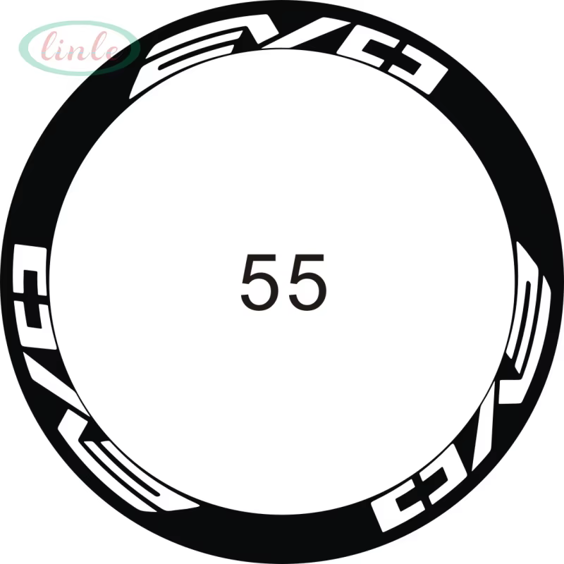 Autocollants décoratifs pour jantes de vélo de course 700c (12 pièces/2 roues/ensemble)