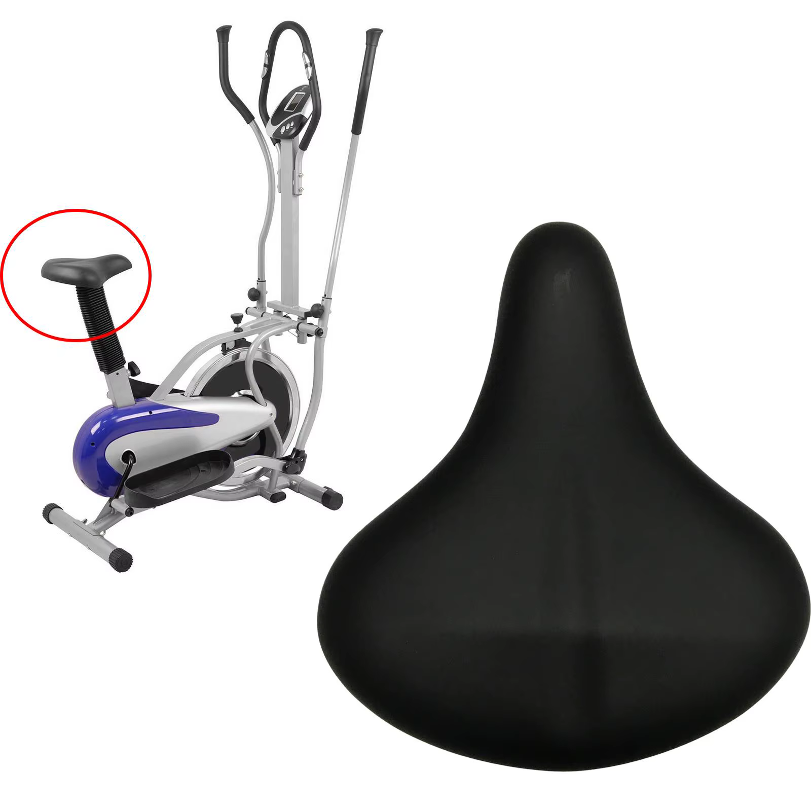 Siège de vélo confortable universel rembourré en mousse imperméable