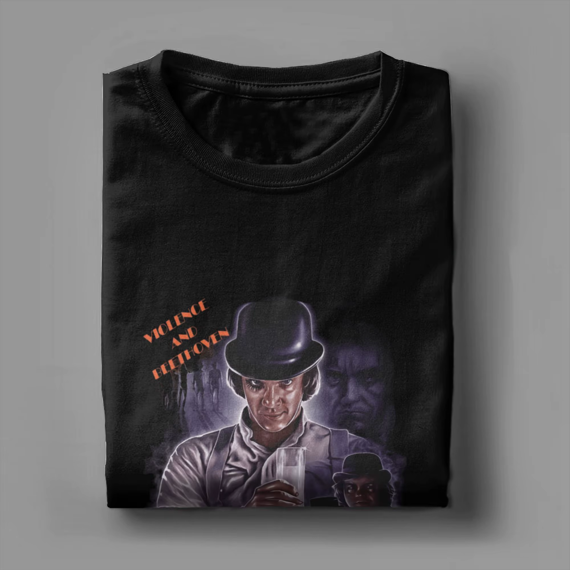 T-Shirt A Clockwork Orange pour hommes, 100% coton, avec Logo personnalisé, à manches courtes, Style Street, été