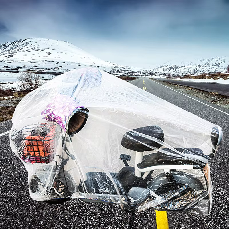 Housse de protection transparente pour vélo