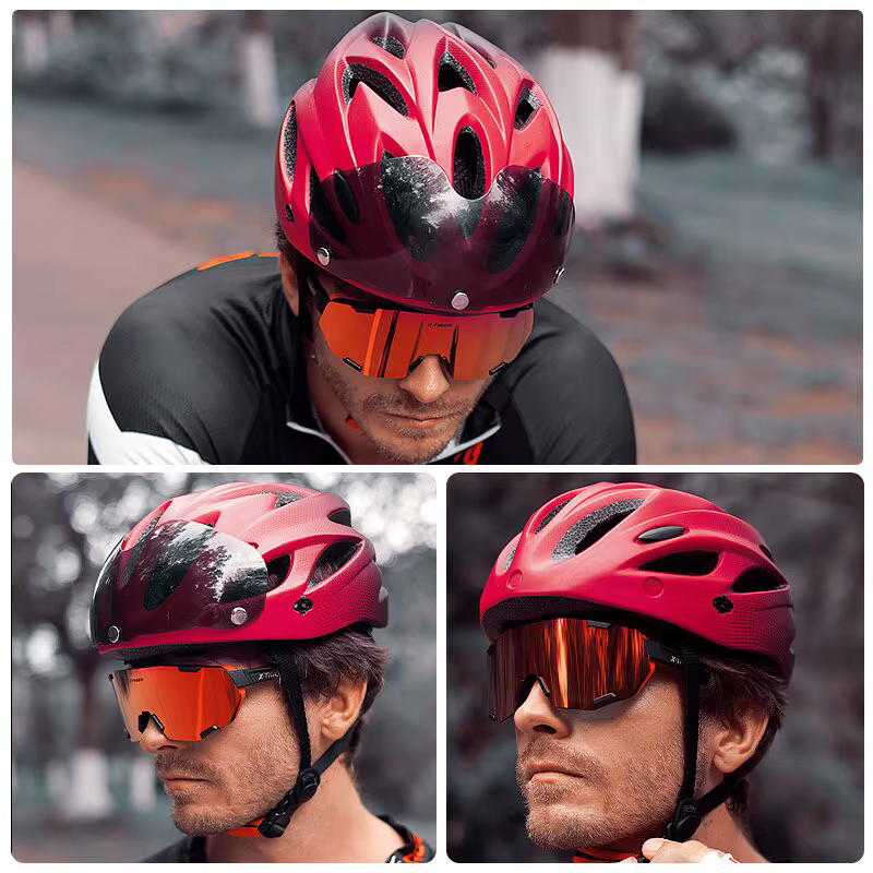 Casque de vélo avec LED feu arrière