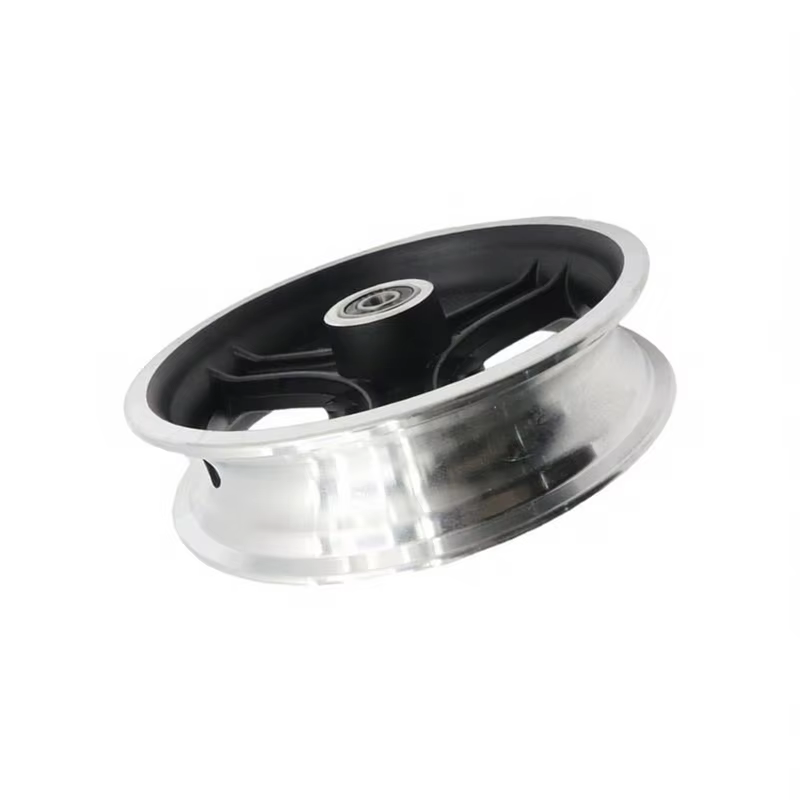 Trottinette électrique de 10 pouces avec jantes avant et mécanisme de frein à disque à six trous, durable