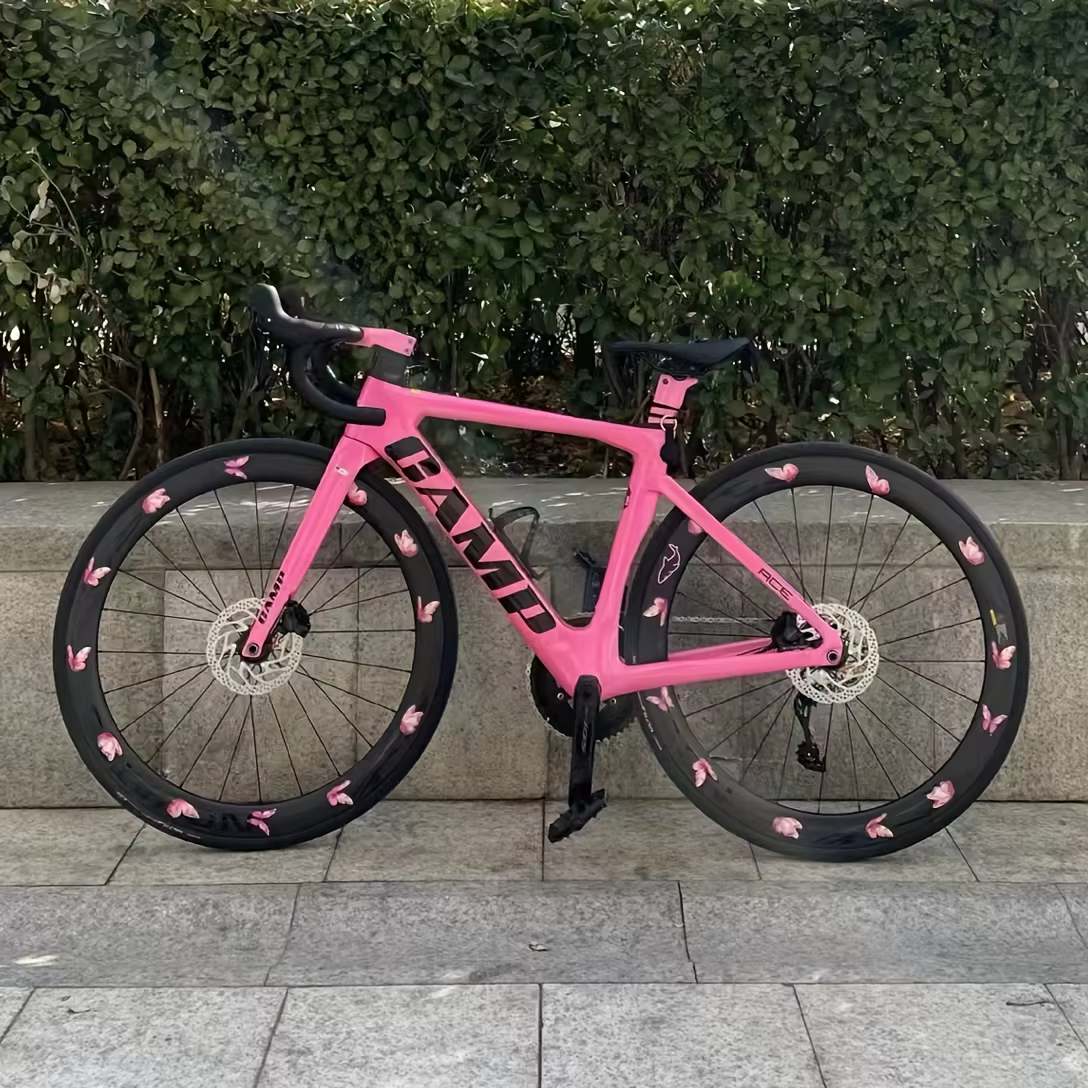 Ensemble d'autocollants réfléchissants pour pneus de vélo papillon