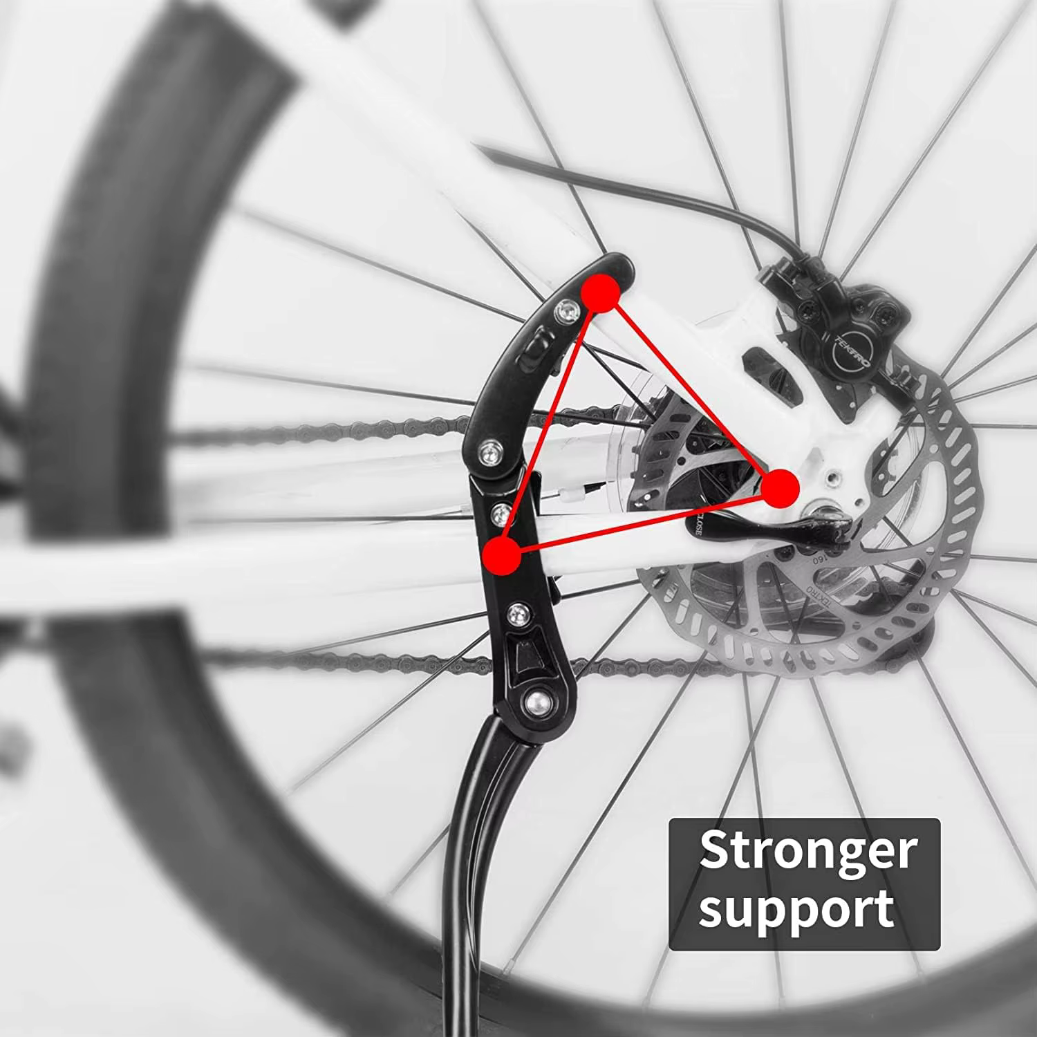 Béquille de vélo réglable
