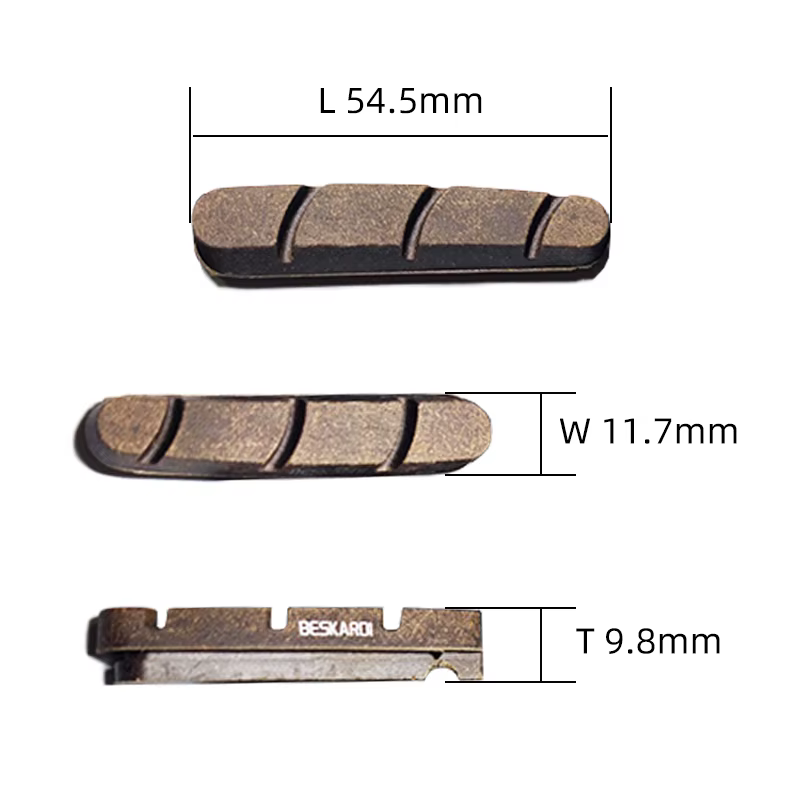 2 paires 4 pièces plaquette de frein de vélo de route roue en carbone liège bloc de bois chaussures freins jante V BMX roues pliantes pour Shimano