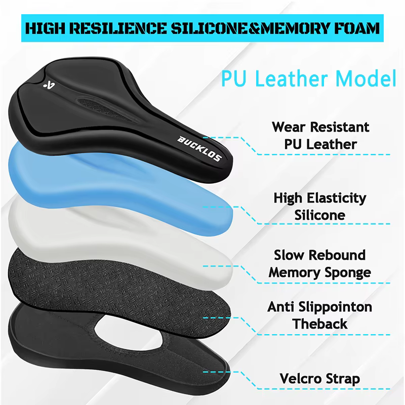 Housse de selle de vélo BUCKLOS en silicone