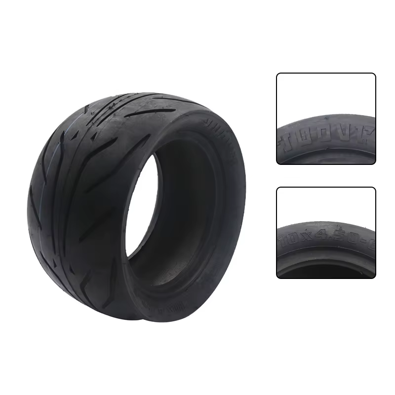 Pneu tubeless 10x4.50-6 pour trottinette électrique et pièces de roue de vélo