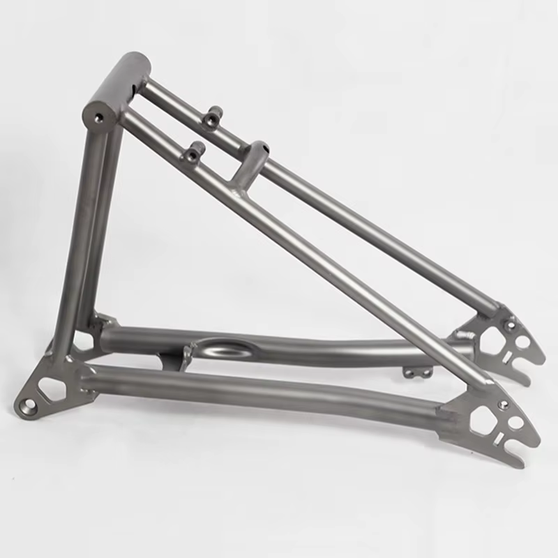 Cadre arrière de vélo pliant en titane P Line, frein C, 112 mm, triangle