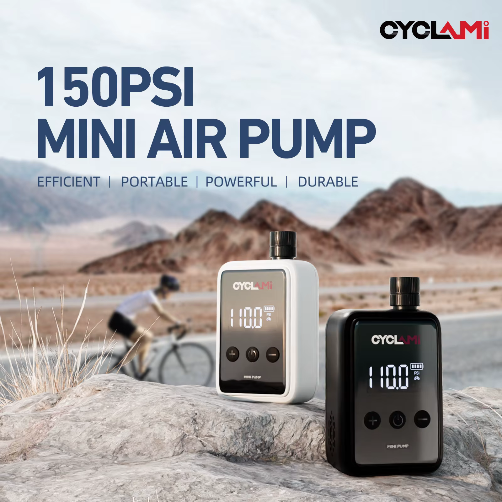150psi, Pompe à Air électrique Portable pour vélo de poche