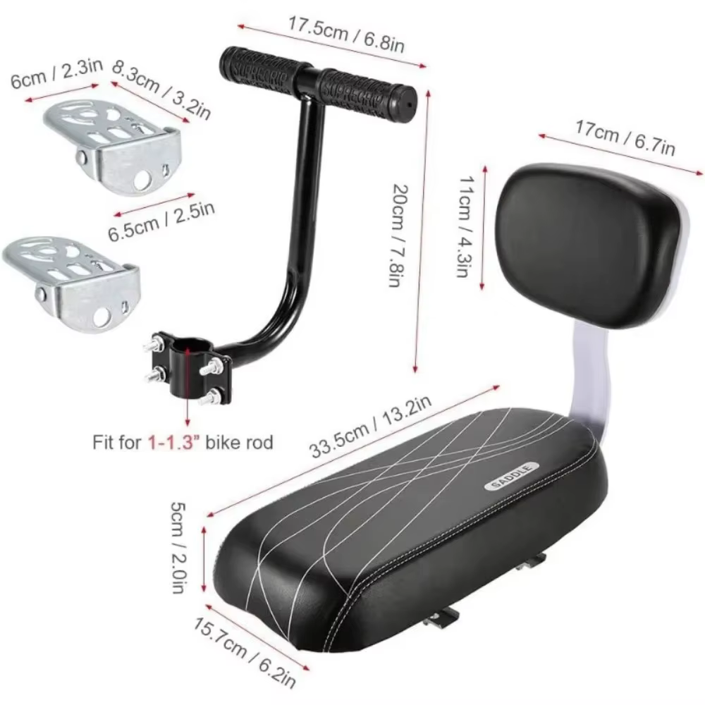 NOUVEAU Siège enfant pour vélo avec coussin