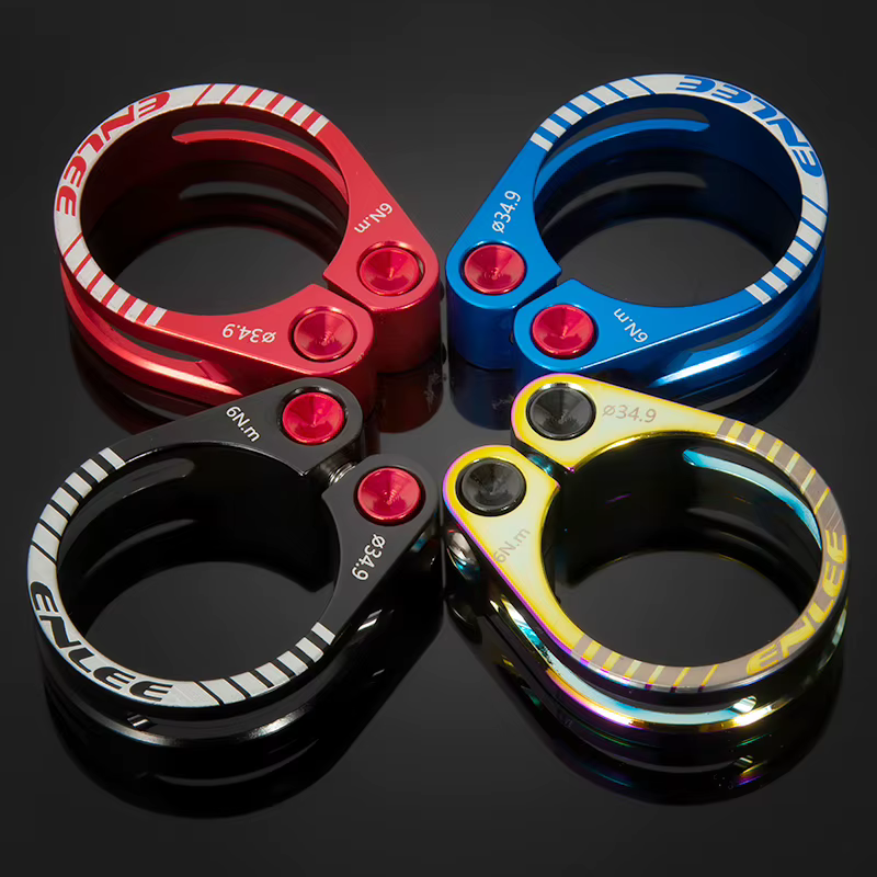 ENLEE 31.8/34.9mm alliage vélo siège pince en aluminium à dégagement rapide montagne vtt BMX