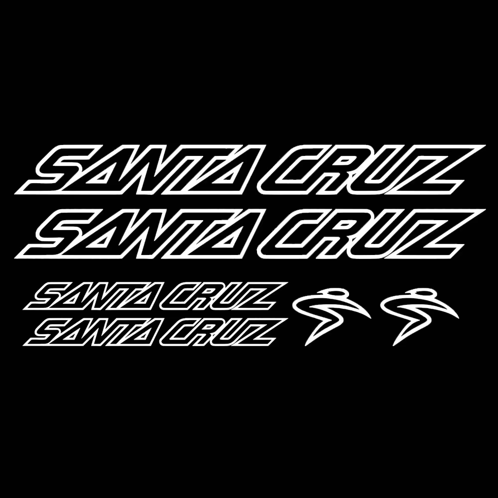 pour ensemble d'autocollants/autocollants de vélo Santa Cruz