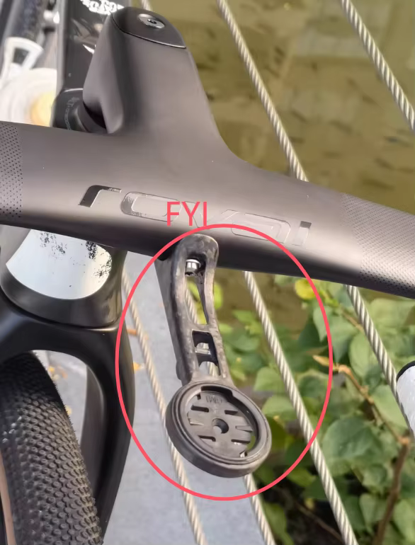 Support d'ordinateur de vélo en carbone 10g