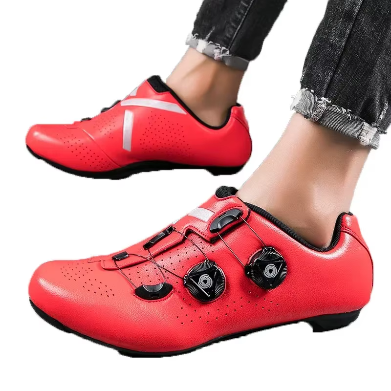 Hommes auto-verrouillage vitesse vélo vtt baskets course